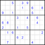 Судоку 9х9 #1816 средний