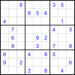 Судоку 9х9 #1819 средний