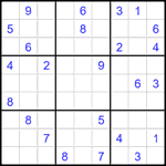 Судоку 9х9 #1820 средний