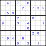 Судоку 9х9 #1824 средний