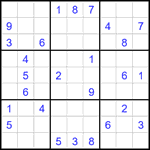 Судоку 9х9 #1827 средний