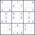 Судоку 9х9 #1830 средний