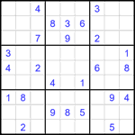 Судоку 9х9 #1833 средний