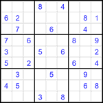 Судоку 9х9 #1835 средний