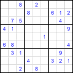 Судоку 9х9 #1838 средний