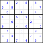 Судоку 9х9 #1840 средний