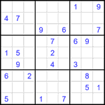 Судоку 9х9 #1794 трудный