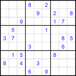 Судоку 9х9 #1805 трудный