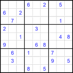 Судоку 9х9 #1807 трудный