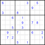 Судоку 9х9 #1809 трудный