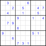 Судоку 9х9 #1811 трудный