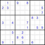 Судоку 9х9 #1815 трудный