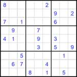 Судоку 9х9 #1829 трудный