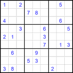 Судоку 9х9 #1837 трудный