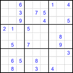 Судоку 9х9 #1792 очень трудный