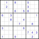 Судоку 9х9 #1795 очень трудный