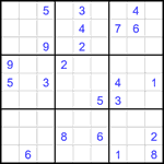 Судоку 9х9 #1804 очень трудный