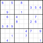 Судоку 9х9 #1809 очень трудный