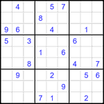 Судоку 9х9 #1810 очень трудный