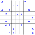 Судоку 9х9 #1812 очень трудный