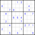 Судоку 9х9 #1813 очень трудный