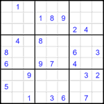 Судоку 9х9 #1817 очень трудный