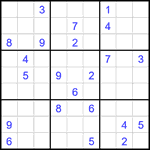 Судоку 9х9 #1819 очень трудный