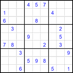 Судоку 9х9 #1827 очень трудный