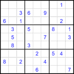 Судоку 9х9 #1833 очень трудный