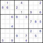 Судоку 9х9 #1835 очень трудный