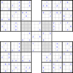 Самурай судоку #41 средний