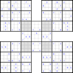 Самурай судоку #45 средний