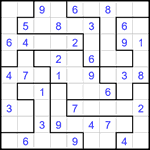 Судоку-пазл 9х9 #347 легкий