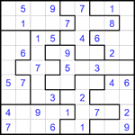 Судоку-пазл 9х9 #348 легкий