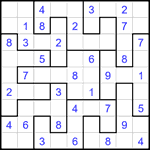 Судоку-пазл 9х9 #350 легкий