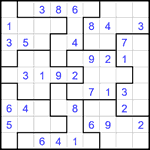 Судоку-пазл 9х9 #351 легкий