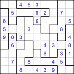 Судоку-пазл 9х9 #355 легкий