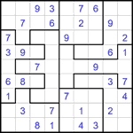 Судоку-пазл 9х9 #331 средний