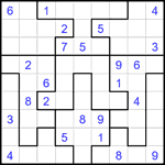 Судоку-пазл 9х9 #334 средний