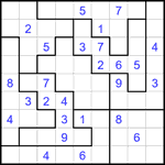 Судоку-пазл 9х9 #335 средний