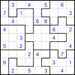 Судоку-пазл 9х9 #336 средний