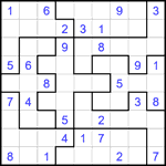 Судоку-пазл 9х9 #337 средний