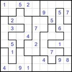 Судоку-пазл 9х9 #338 средний