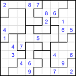 Судоку-пазл 9х9 #336 трудный