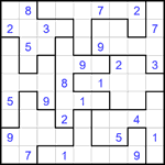 Судоку-пазл 9х9 #337 трудный
