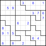 Судоку-пазл 9х9 #339 трудный