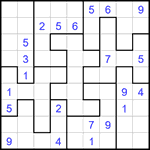 Судоку-пазл 9х9 #340 трудный