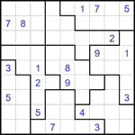 Судоку-пазл 9х9 #331 очень трудный