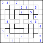 Судоку-пазл 9х9 #334 очень трудный