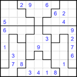 Судоку-пазл 9х9 #335 очень трудный